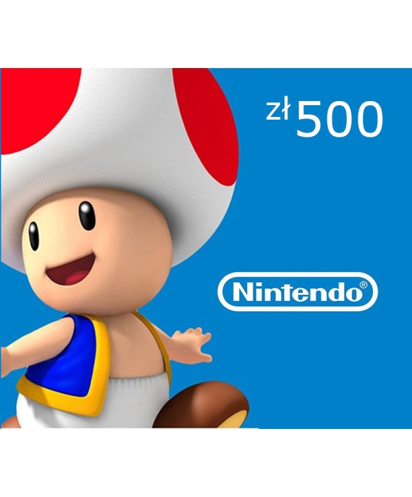 eShop Prepaid Card PLN 500 PL Nintendo eShop Key 